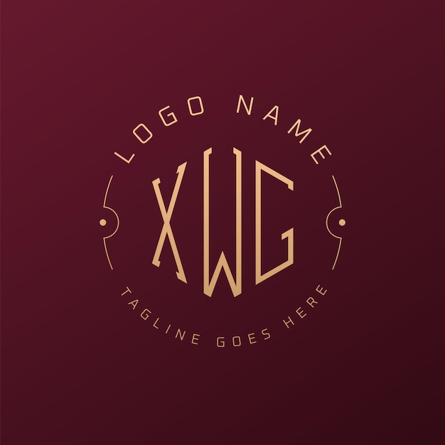 Diseño de logotipo XWG de lujo Letra elegante XWG Monograma Logotipo minimalista Poligono XWG Template de diseño de logotipo