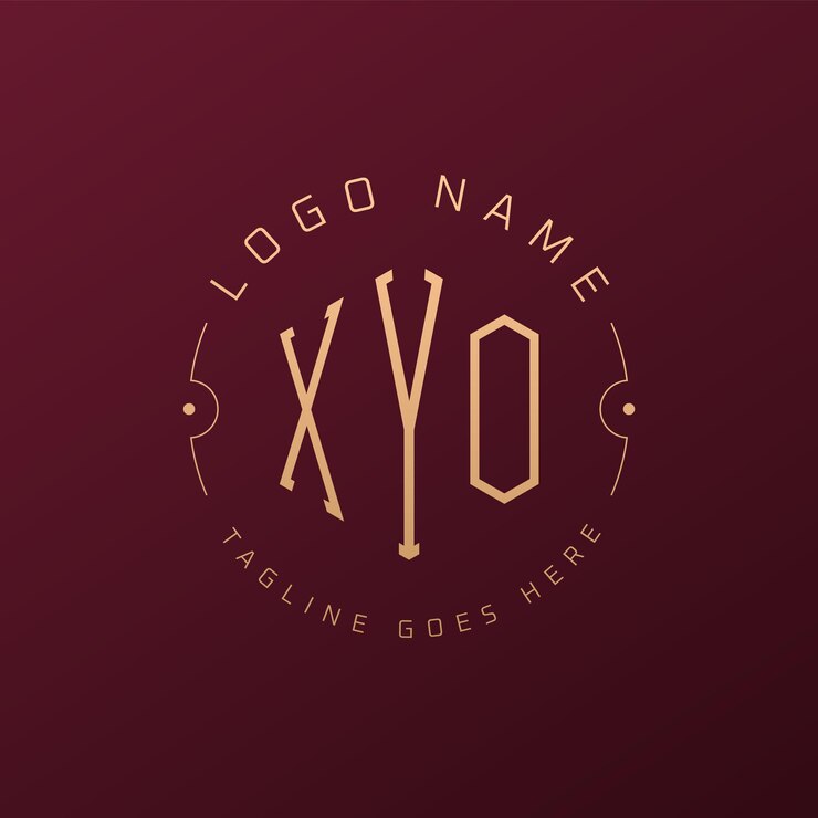 Vector diseño de logotipo xyo de lujo letra elegante xyo monograma logotipo minimalista poligono xyo template de diseño de logotipo