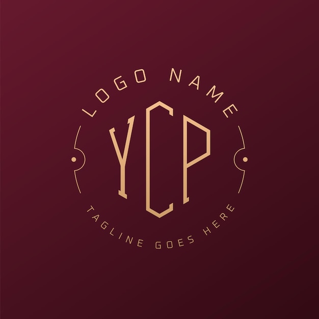 Diseño de logotipo de YCP de lujo Letra elegante YCP Monograma Logotipo minimalista Poligono plantilla de diseño de logotipo YCP