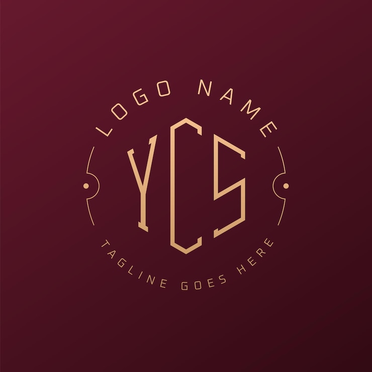 Vector diseño de logotipo de ycs de lujo letra elegante ycs monograma logotipo minimalista poligono plantilla de diseño de logotipo ycs