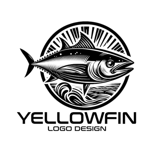Diseño del logotipo de Yellowfin Vector