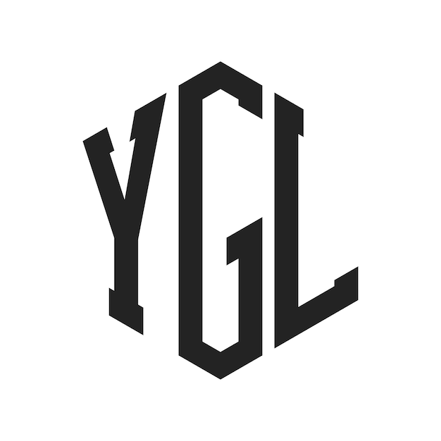 Diseño del logotipo de YGL Letra inicial YGL Monograma Logotipo con forma de hexágono