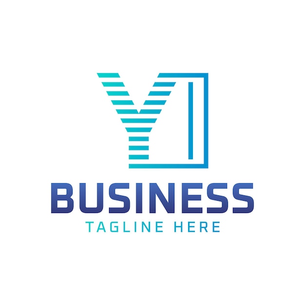 Diseño del logotipo YI Letra moderna elegante Logotipo YI para negocios