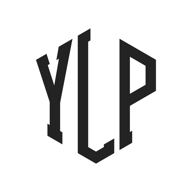 Diseño del logotipo YLP Letra inicial YLP Monograma Logotipo con forma de hexágono