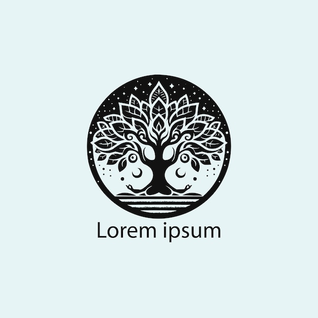 un diseño de logotipo de yoga para la empresa