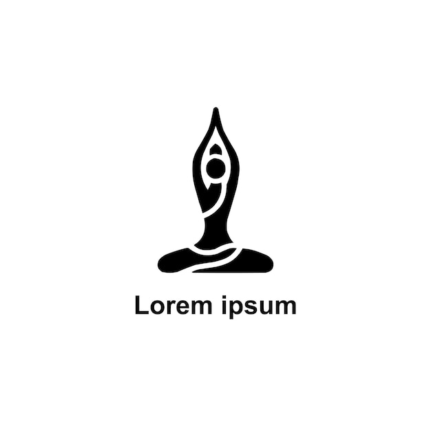 Un diseño de logotipo de yoga para la marca