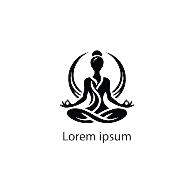 Un diseño de logotipo de yoga para una marca