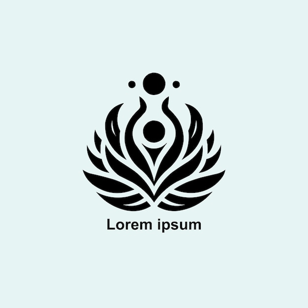 Un diseño de logotipo de yoga para la marca