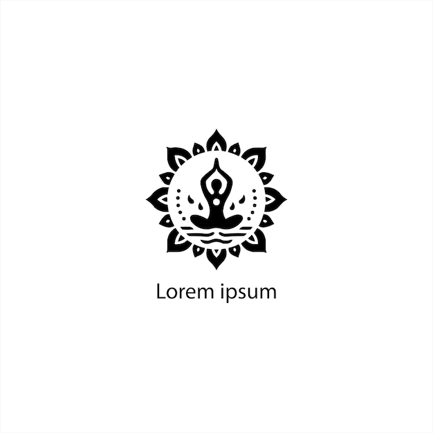 Un diseño de logotipo de yoga para la marca