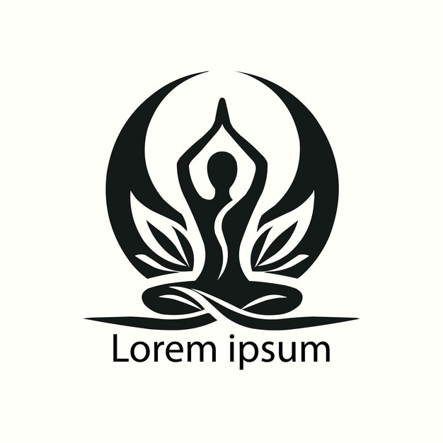 un diseño de logotipo de yoga para su marca