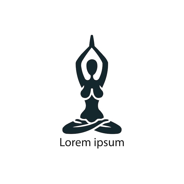 un diseño de logotipo de yoga