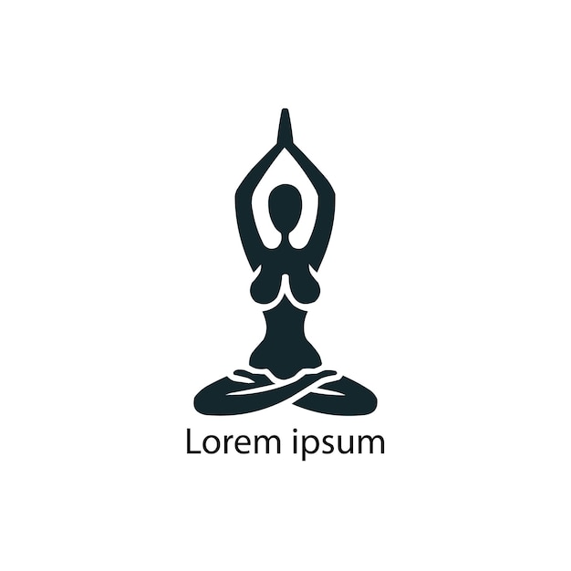 un diseño de logotipo de yoga