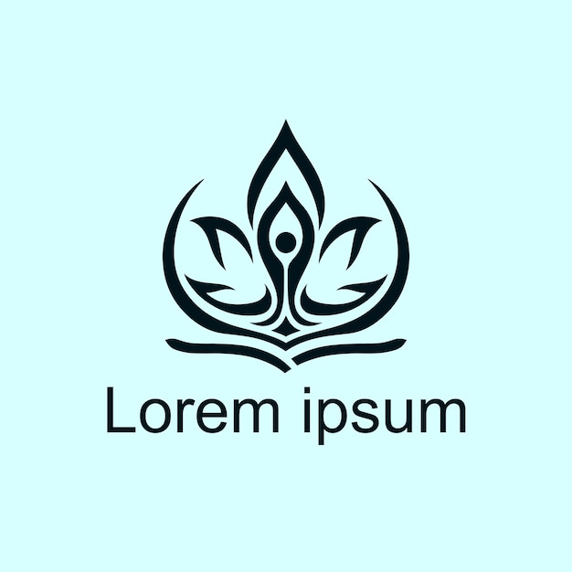 un diseño de logotipo de yoga
