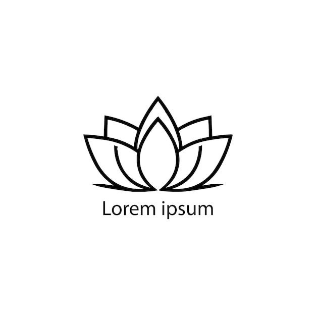 un diseño de logotipo de yoga