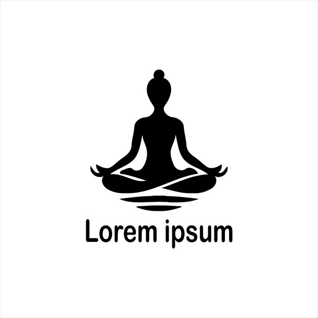 un diseño de logotipo de yoga