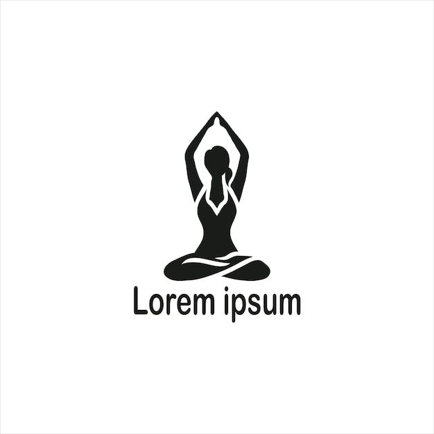 un diseño de logotipo de yoga