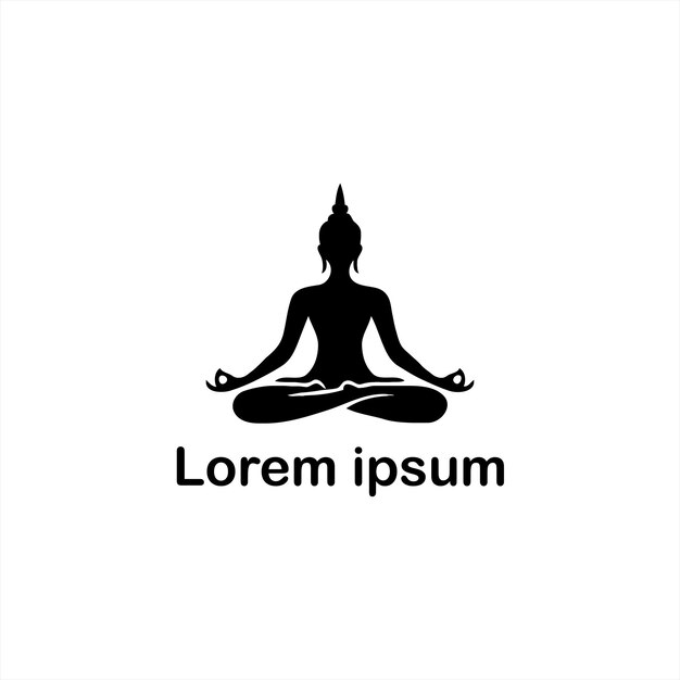 un diseño de logotipo de yoga