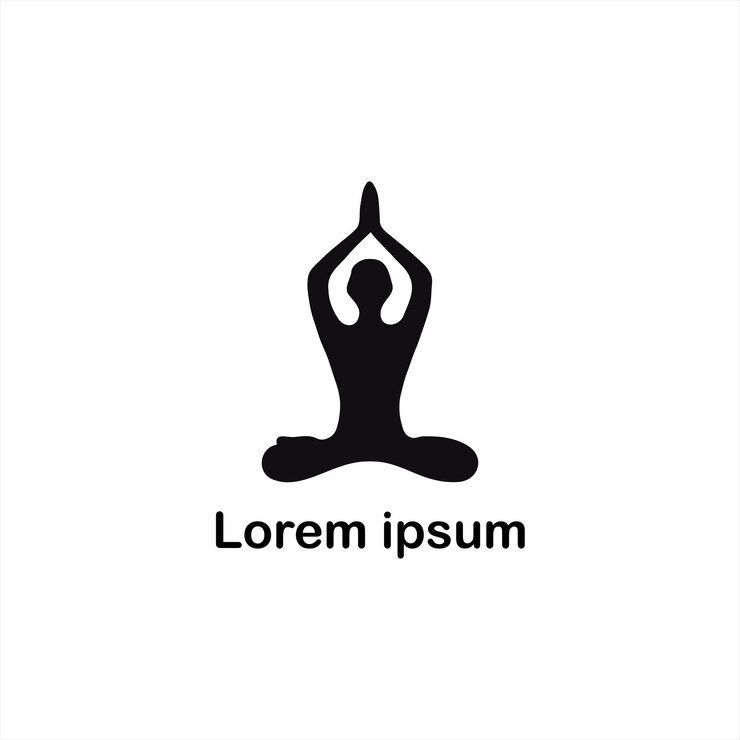 un diseño de logotipo de yoga