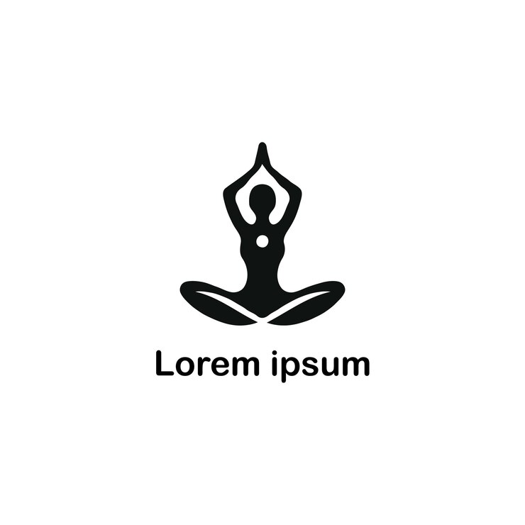 un diseño de logotipo de yoga