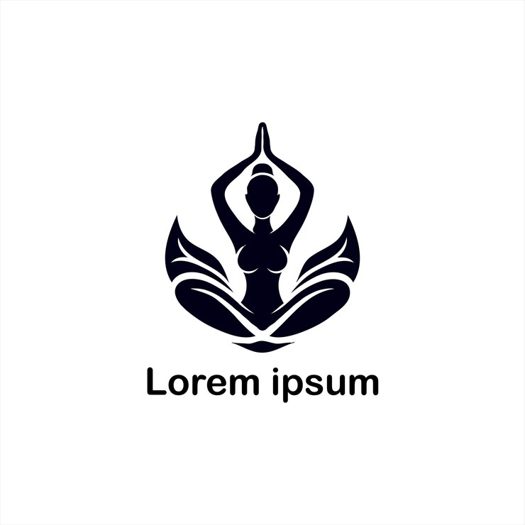 un diseño de logotipo de yoga