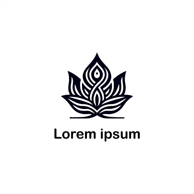 un diseño de logotipo de yoga