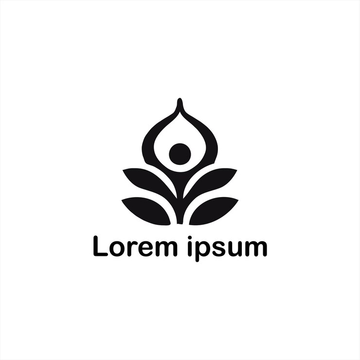 un diseño de logotipo de yoga