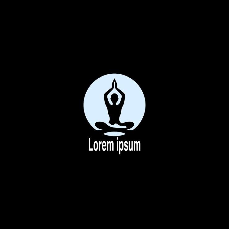 un diseño de logotipo de yoga