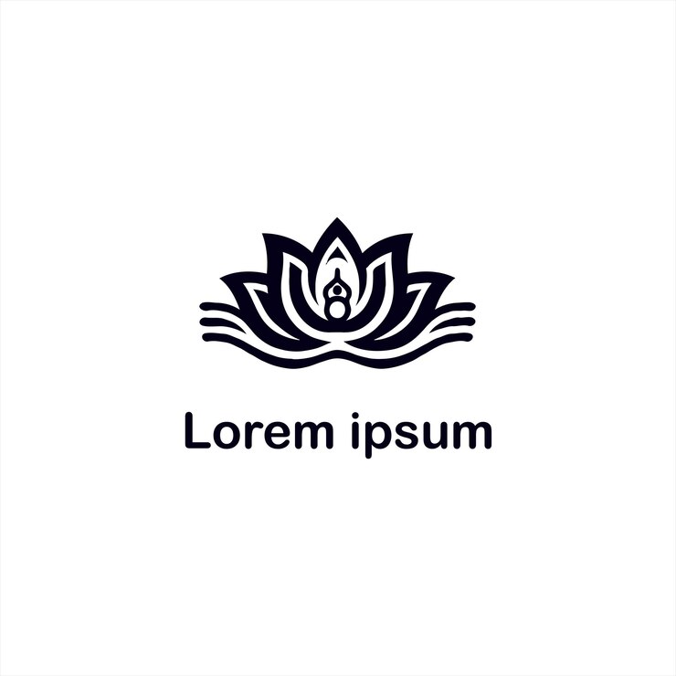 un diseño de logotipo de yoga