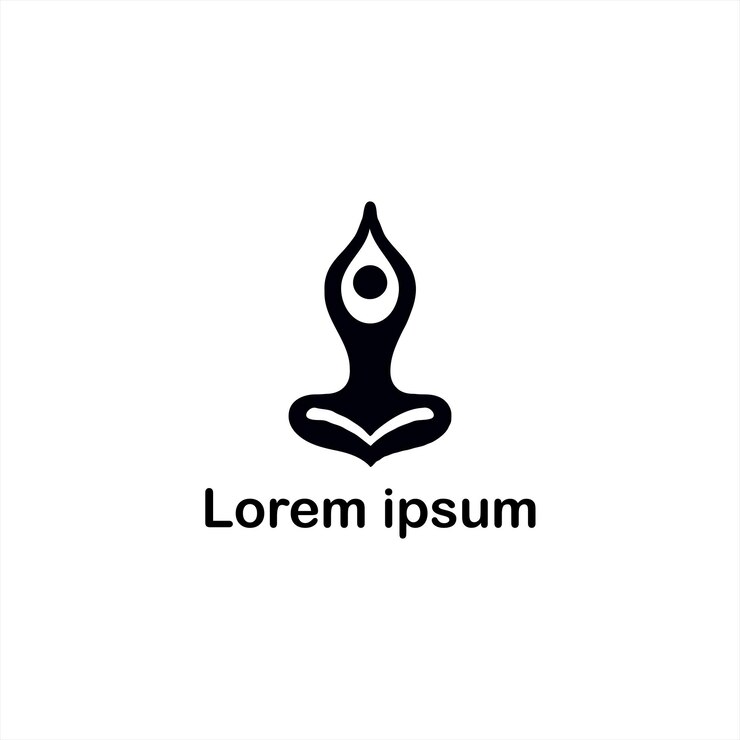 un diseño de logotipo de yoga