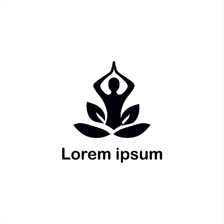 un diseño de logotipo de yoga