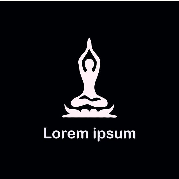 un diseño de logotipo de yoga