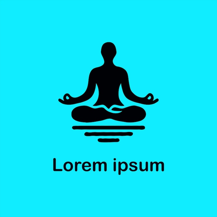 un diseño de logotipo de yoga