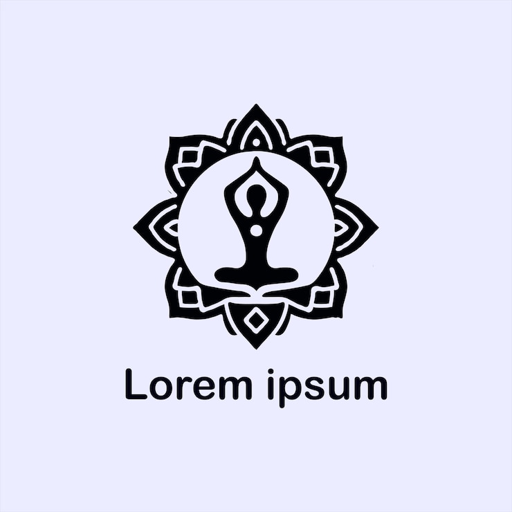 un diseño de logotipo de yoga