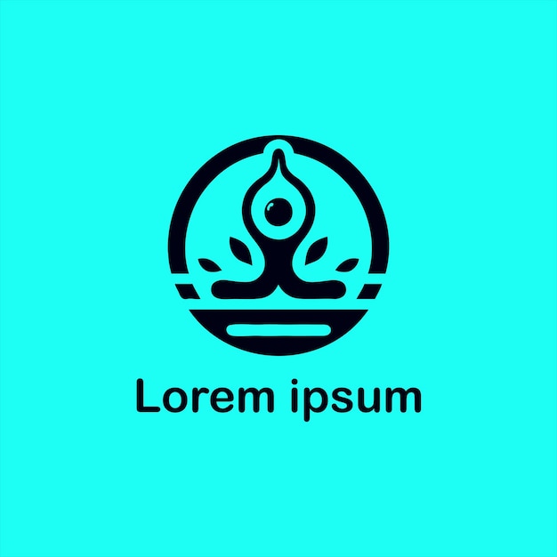 un diseño de logotipo de yoga