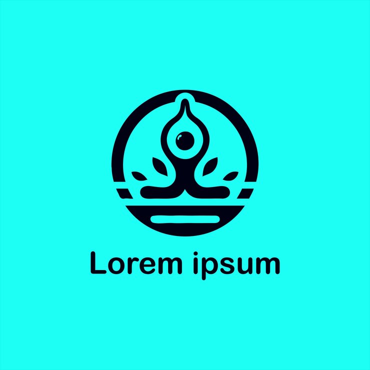 un diseño de logotipo de yoga