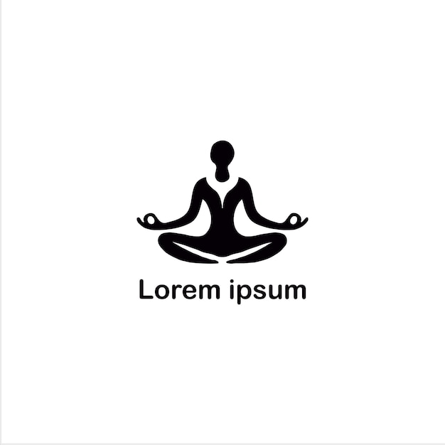 un diseño de logotipo de yoga