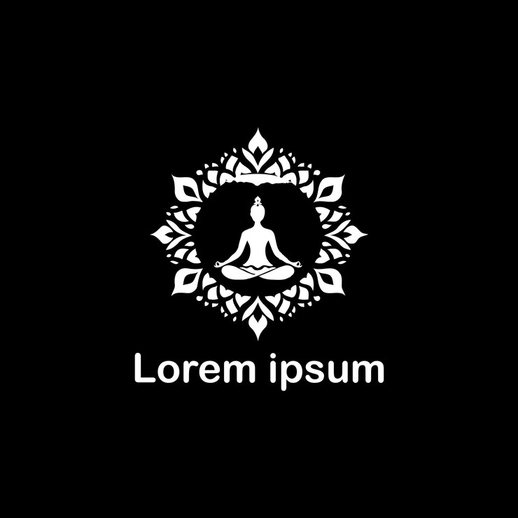 un diseño de logotipo de yoga
