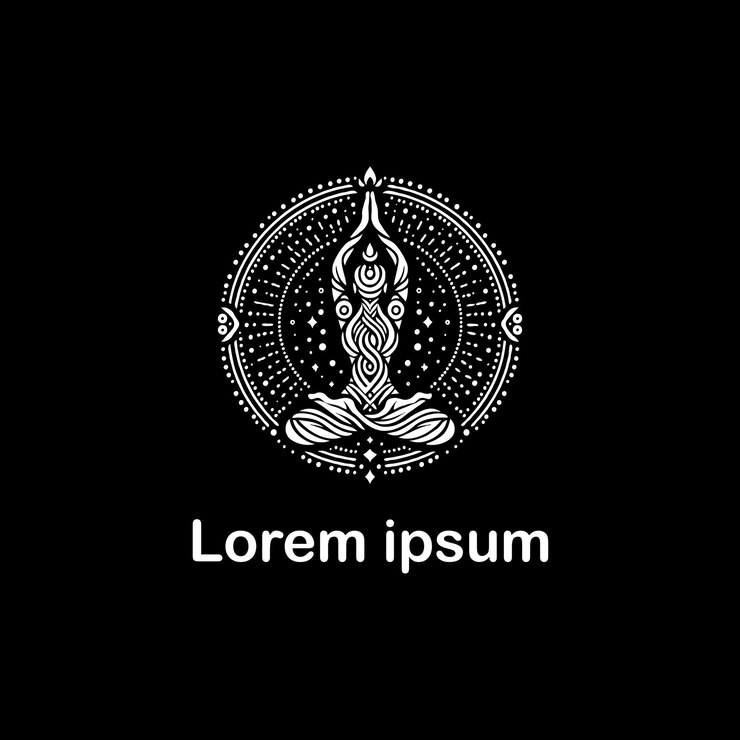 un diseño de logotipo de yoga