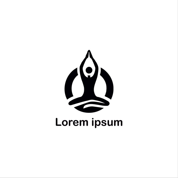un diseño de logotipo de yoga
