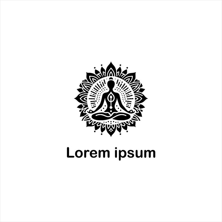 un diseño de logotipo de yoga