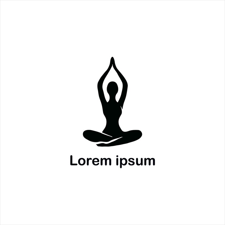 un diseño de logotipo de yoga