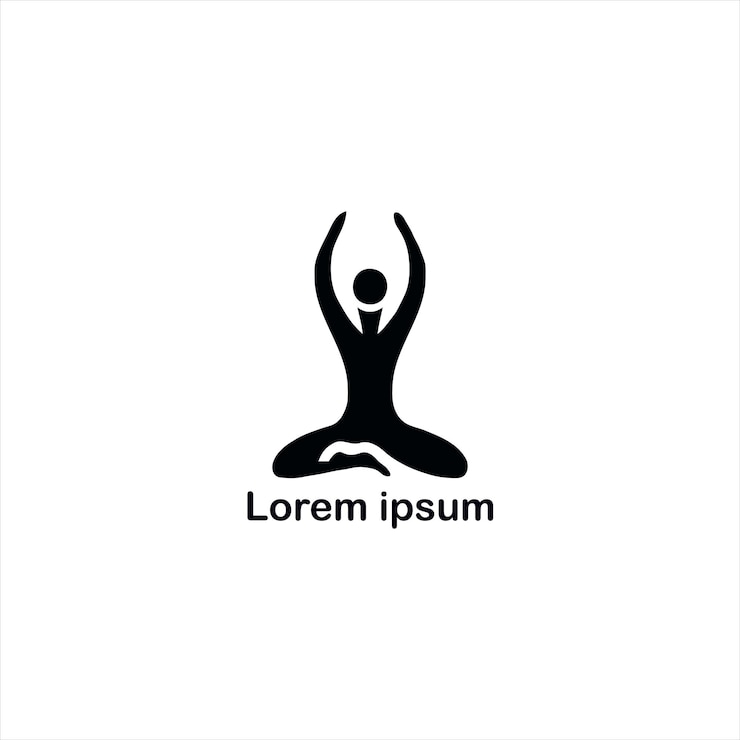 un diseño de logotipo de yoga