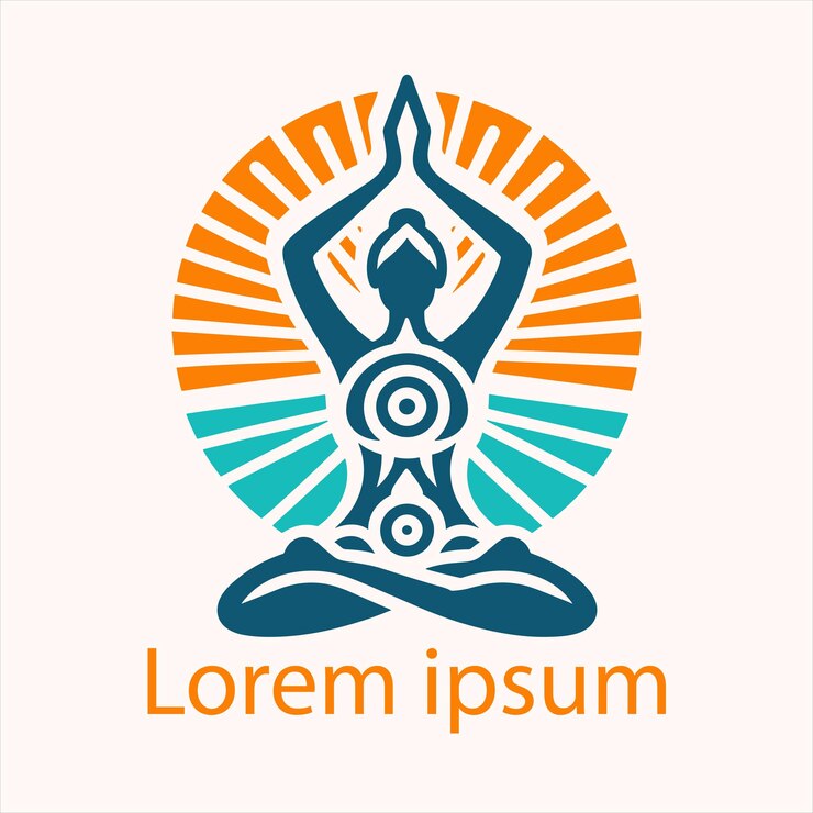 un diseño de logotipo de yoga