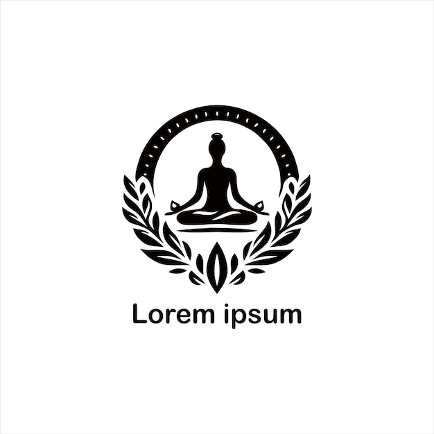 un diseño de logotipo de yoga