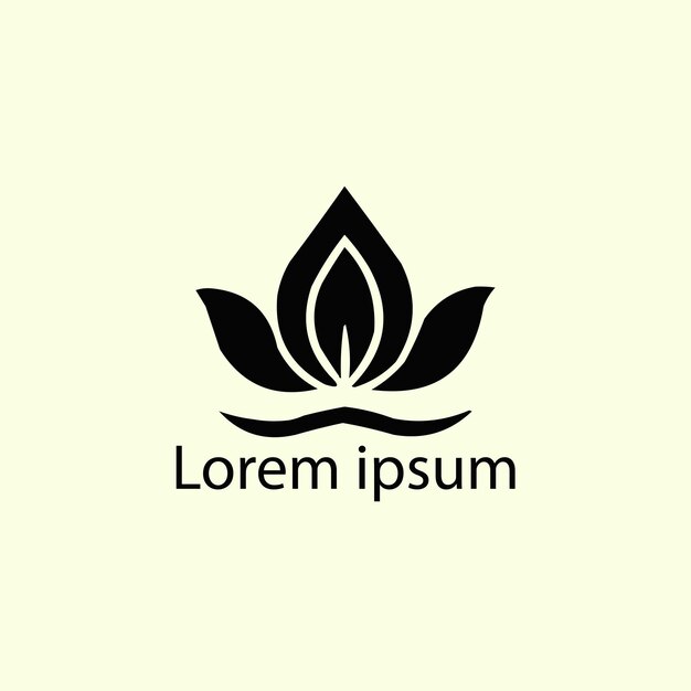 Un diseño de logotipo de yoga