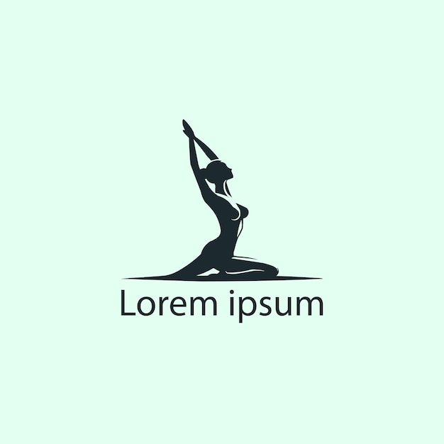 Un diseño de logotipo de yoga.
