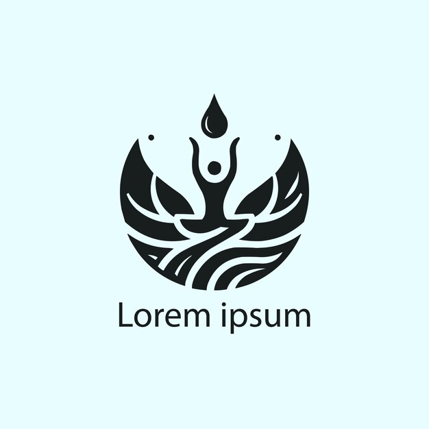 Un diseño de logotipo de yoga.