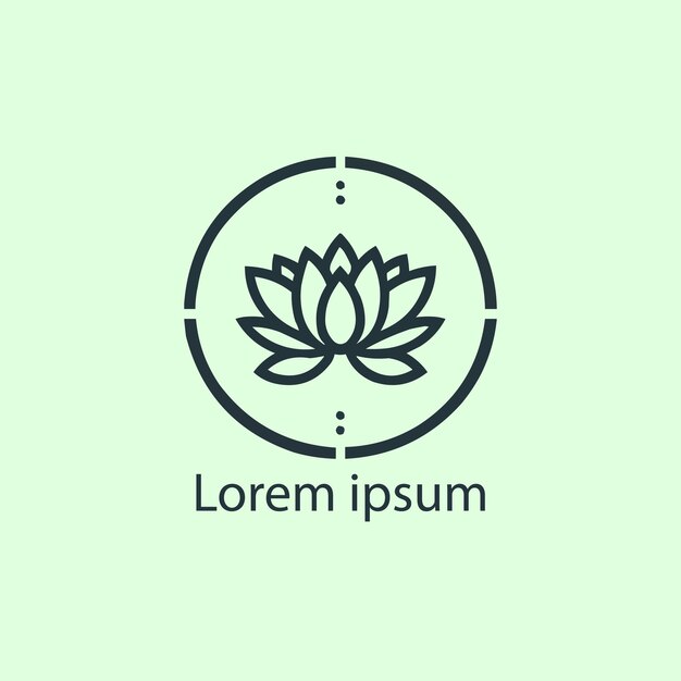 Un diseño de logotipo de yoga.