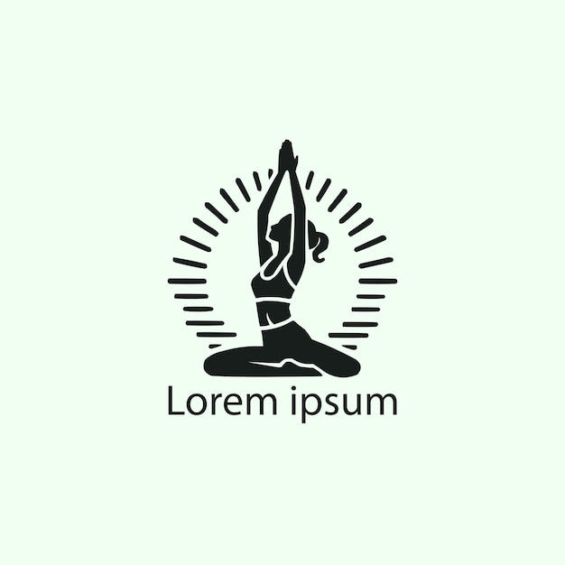 Un diseño de logotipo de yoga.