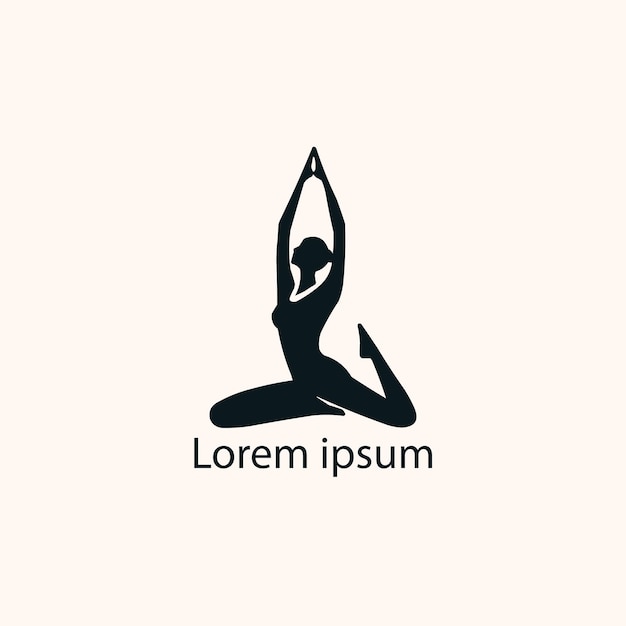 Un diseño de logotipo de yoga